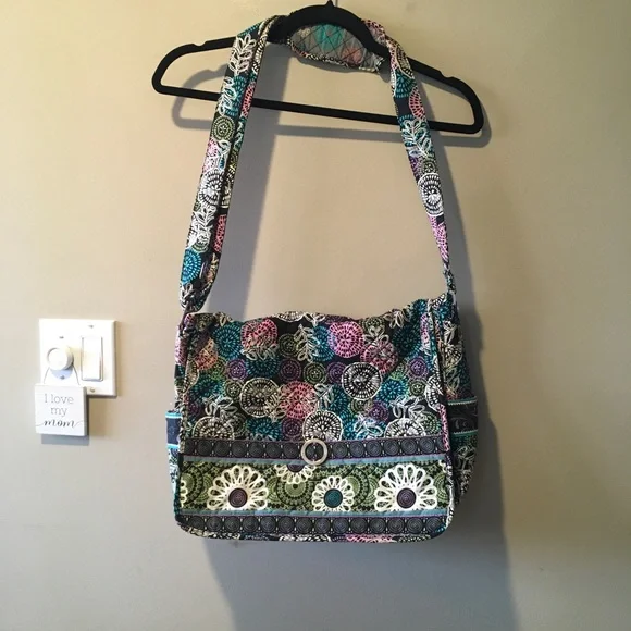 Multicolor Patterned Shoulder Bag - Picture 2 of 9